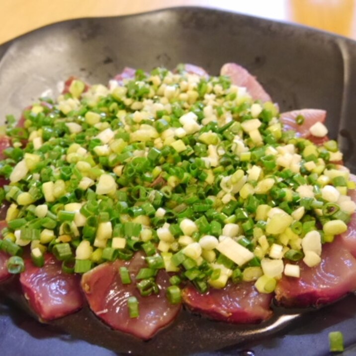 ネギと生姜が香ばしい☆中華風カルパッチョ